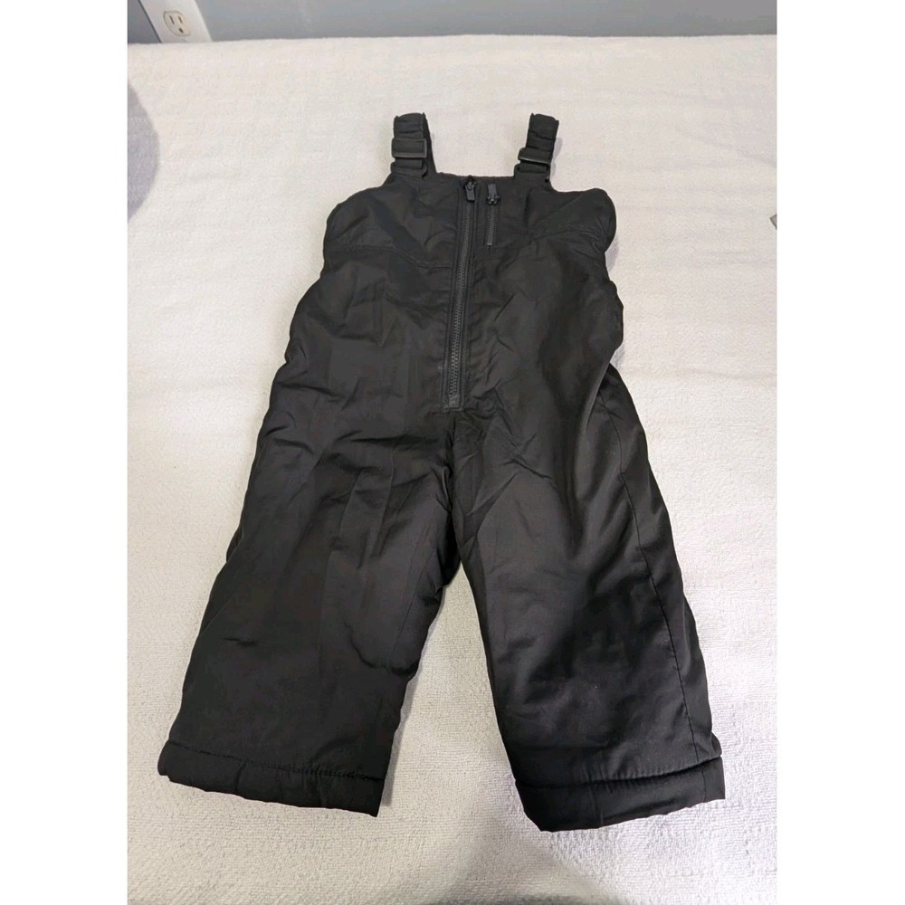 Snow pants Old Navy Kids Black Water Resistant Bibs overalls 18-24 months